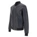 Peuterey  Giubbotto in pelle blu da Uomo chiusura con zip centrale 