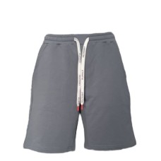 Peuterey Bermuda Grigio in cotone con logo nella parte posteriore 