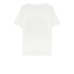 Peuterey PEU5091 T-Shirt bianca a girocollo in cotone con stampa multicolore