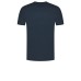 Peuterey PEU5129 T-Shirt Blu a girocollo in jersey di cotone stretch con logo minimal stampato sulla manica