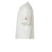 Peuterey PEU5129 T-shirt Bianca a girocollo in jersey di cotone stretch con logo minimal stampato sulla manica