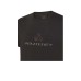 Peuterey PEU5132 T-Shirt nera in cotone a manica corta con logo lettering