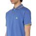 PEUTEREY POLO AZZURRA DA UOMO CON LOGO FLUO 