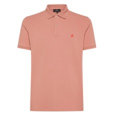 PEUTEREY POLO ROSA DA UOMO CON LOGO TRILOGY 
