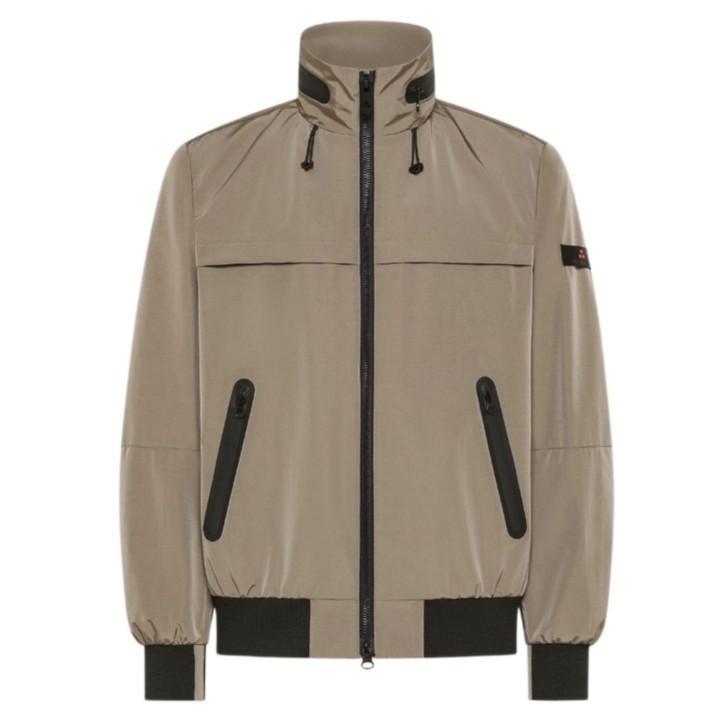 PEUTEREY SPORT JACKETS BEIGE DA UOMO CON LOGO SULLA MANICA 