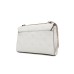 GUESS BORSA CRESIDIA CONVERTIBILE BIANCA CON LOGO ALL-OVER PEONY E "4G"