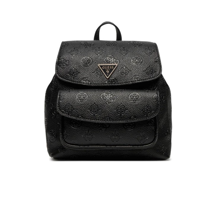 GUESS ZAINO CRESIDIA NERO CON LOGO ALL-OVER PEONY E "4G"