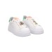 Gio+ Sneakers PIA144A in pelle Bianca da Donna