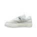 PACIOTTI SNEAKER IN LEATHER TOTAL WHITE CON LOGO PUGNALE IN METALLO	