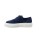 PACIOTTI SCARPA DERBIE CON FONDO SNEAKERS CAMOSCIO BLU NAVY 