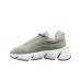 PACIOTTI SNEAKER NABUK GRAY CON INSERTI CON STAMPA LOGO PUGNALE TONO SU TONO E PUGNALE IN METALLO 