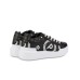 Pollini Sneakers nera CAPSULE COLLECTION HERITAGE DAY SI con macro pattern Heritage