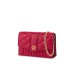 POLLINI POCHETTE TRAPUNTATA ROSSA CON TRACOLLA IN CATENA ORO