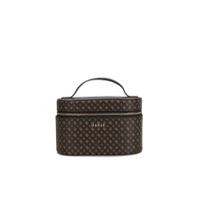 GUESS BEAUTY CASE BROWN CON STAMPA LOGO 4G ALL OVER
