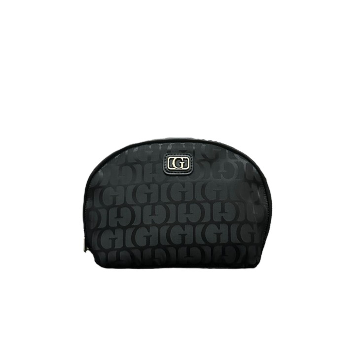 GUESS BEAUTY CASE DOME NERO LOGATO "G" ALL-OVER