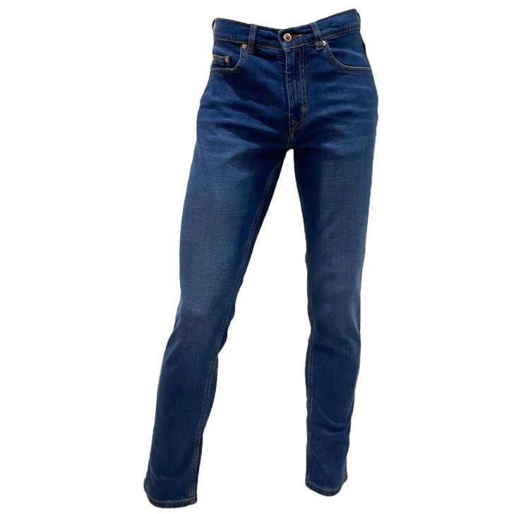 Harmont&Blaine  Jeans da uomo con logo ricamato blu 