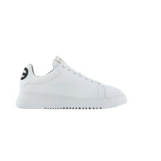 Emporio Armani Sneakers in pelle martellata Bianca da Uomo