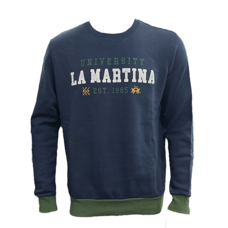 La Martina  Felpa a girocollo da uomo Blu