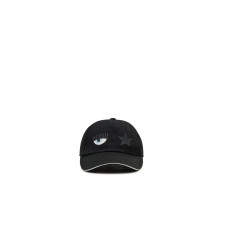 Chiara Ferragni Cappello da baseball nero con Logo Eye Star da Donna