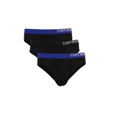 Emporio Armani Set 3 Slip con vita elastica e logo lettering