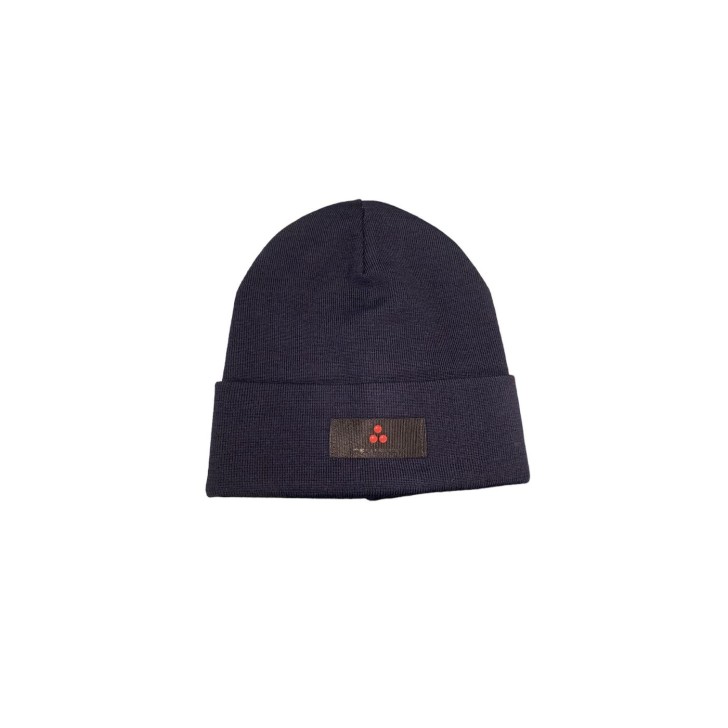 Peuterey cappello Unisex blu in lana con logo 