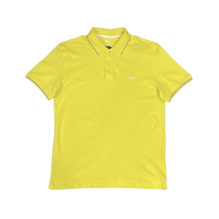 Harmont&Blaine  Polo da Uomo Gialla Logo a contrasto