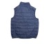 SUN68 GILET IN NYLON TRAPUNTATO BLU NAVY CON LOGO SUN68 WHITE