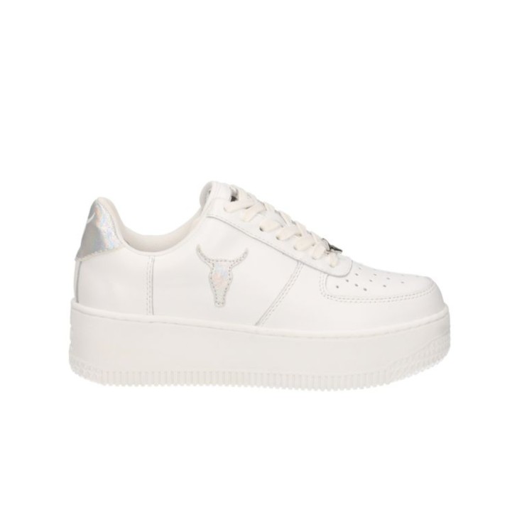 WINDSORSMITH SNEAKER RECHARGE IN LEATHER WHITE