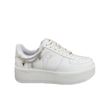 WINDSORSMITH SNEAKER RELEASE IN LEATHER WHITE BRAVE/SILVER 