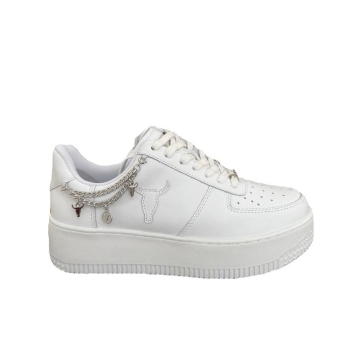 WINDSORSMITH SNEAKER RELEASE IN LEATHER WHITE BRAVE/SILVER 