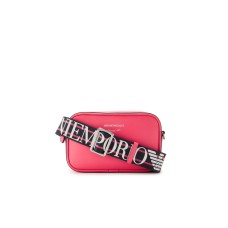 Emporio Armani Mini Borsa Rosa con tracolla regolabile, estraibile con logo All Over