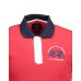 La Martina  Polo da uomo rossa Logo ricamato a contrasto