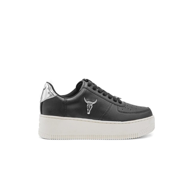 Windsor Smith Sneakers da donna in pelle Nera con logo 