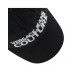 VERSACE JEANS COUTURE CAPPELLO BASEBALL BLACK UNISEX CON LOGO LETTERING RICAMATO WHITE