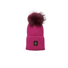 RefrigiWear Cappello Fucsia da donna con logo 