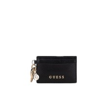 Guess portatessere nero con logo nella parte anteriore 