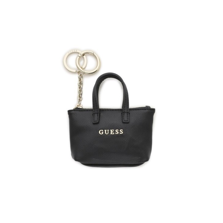 Guess portachaive a borsa nero con logo 