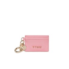 Guess portatessere rosa con logo nella parte anteriore