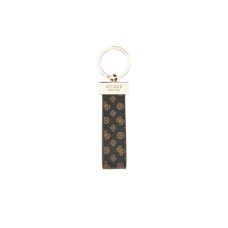 GUESS PORTACHIAVI BROWN 4G LOGO ALL OVER PEONY