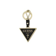 GUESS PORTACHIAVE IN SAFFIANO TRIANGLE BLACK