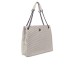 JOHN RICHMOND BORSA A SPALLA DA DONNA BIANCA CON LOGO ARGENTO NELLA PARTE ANTERIORE 