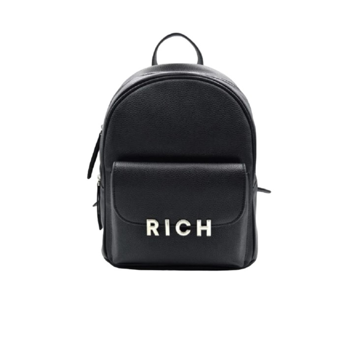 JOHN RICHMOND ZAINO NERO DA DONNA CON LOGO ARGENTO NELLA PARTE ANTERIORE 