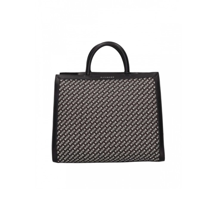 JOHN RICHMOND TOTE BAG A MANO INTERAMENTE LOGATA DA DONNA 