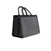 JOHN RICHMOND TOTE BAG A MANO NERA DA DONNA CON STAMPA ALL OVER 