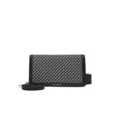 JOHN RICHMOND BORSA A TRACOLLA NERA DA DONNA CON STAMPA ALL OVER 