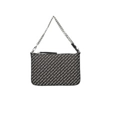 JOHN RICHMOND BORSA NERA A SPALLA DA DONNA CON STAMPA ALL OVER 
