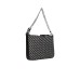 JOHN RICHMOND BORSA NERA A SPALLA DA DONNA CON STAMPA ALL OVER 