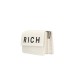 JOHN RICHMOND BORSA BIANCA TRACOLLA CON LOGO RICH NERO 