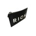 JOHN RICHMOND POCHETTE NERA CON LOGO RICH BIANCO 