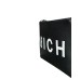 JOHN RICHMOND POCHETTE NERA CON LOGO RICH BIANCO 